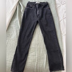 Abercrombie ultra high rise ankle straight (curve love) in size 23